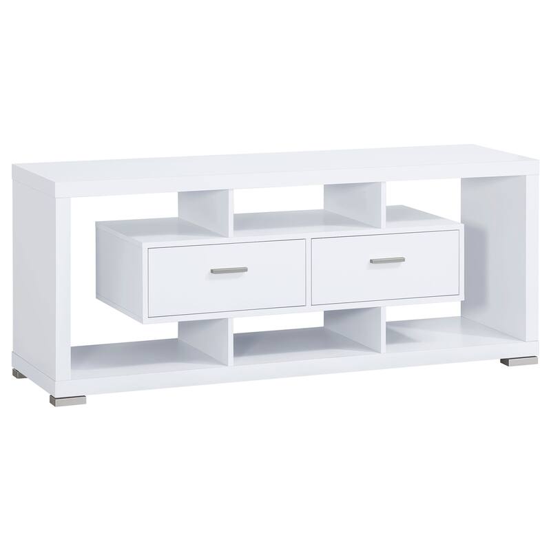 Darien 2-drawer Engineered Wood 59" TV Stand - White