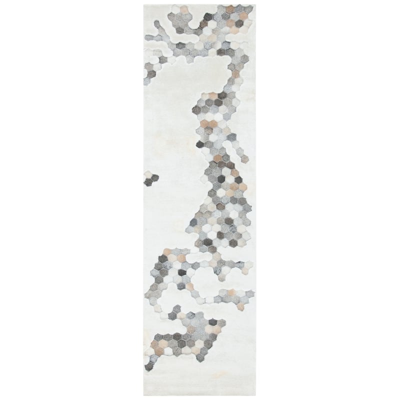 SAFAVIEH Handmade Manhattan Shakti Modern Abstract Silk Rug