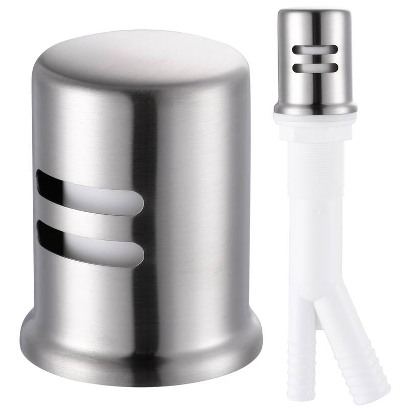 WOWOW Dishwasher Air Gap Cover for Kitchen Sink - Brushed Stainless Steel