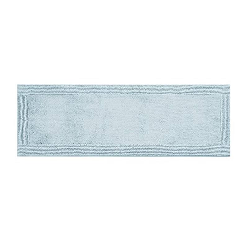 Cotton Tufted 3000 GSM Reversible Bath Rug - 24x72" - Blue