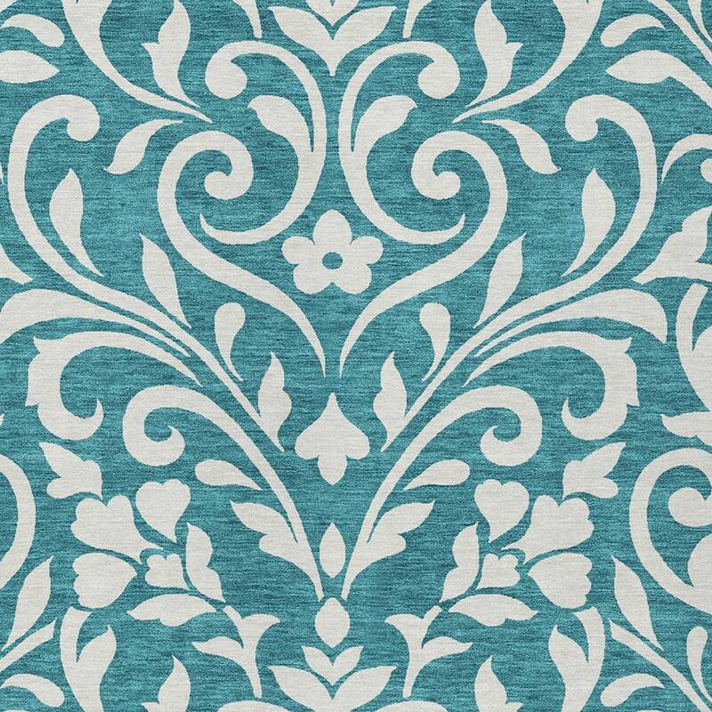 HomeRoots Floral Transitional Rectangle Outdoor Rug