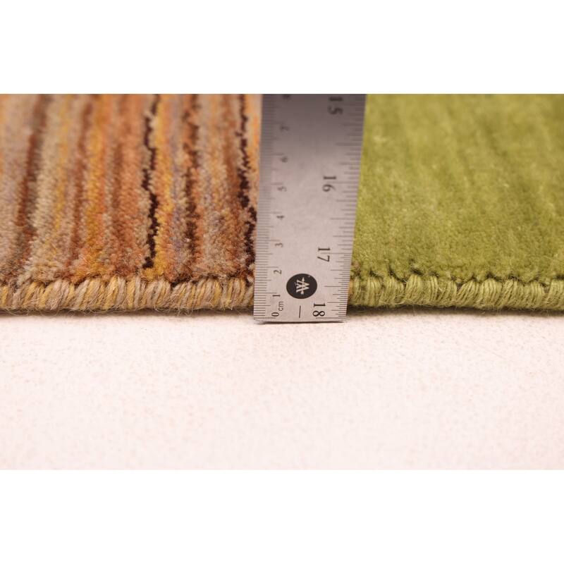 ECARPETGALLERY Hand Loomed Kashkuli Gabbeh Tan Wool Rug - 3'11 x 5'8