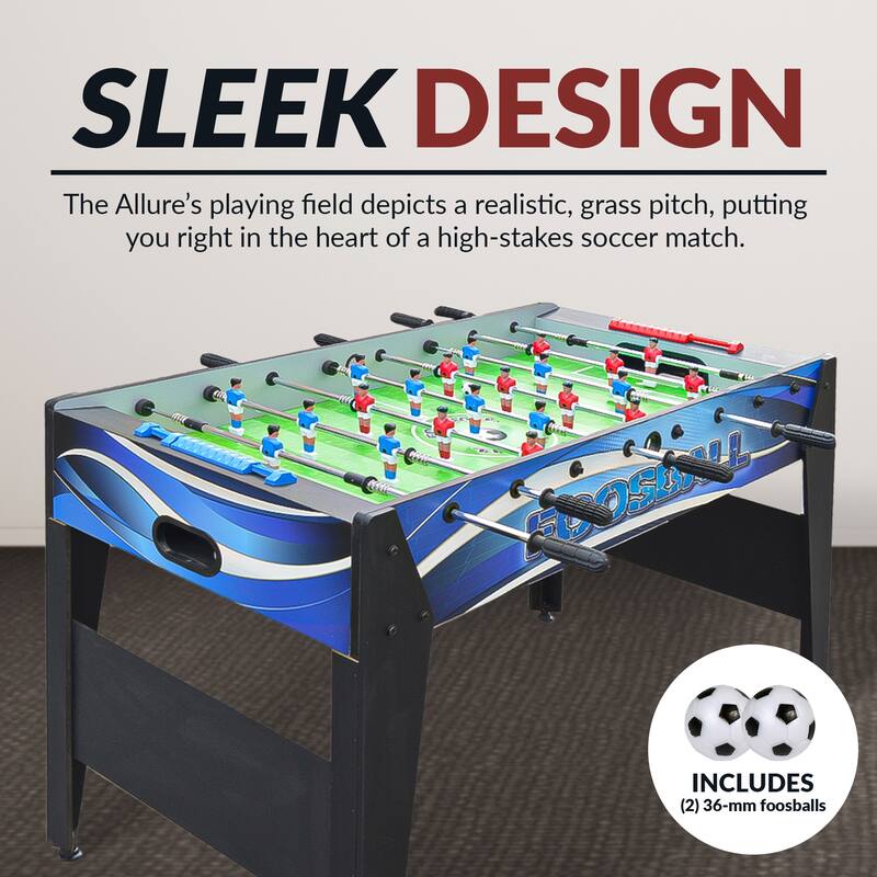 Hathaway Allure 48-in Foosball Table - Black and Blue