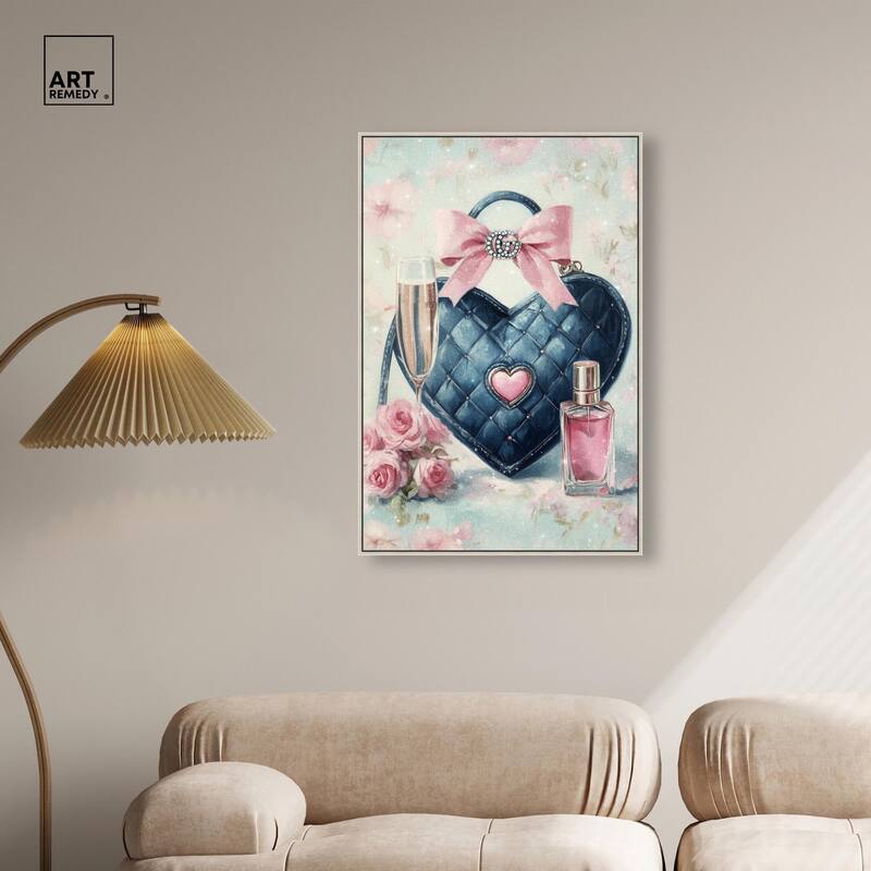 Little Heart Shaped Purse II Canvas by Art Remedy