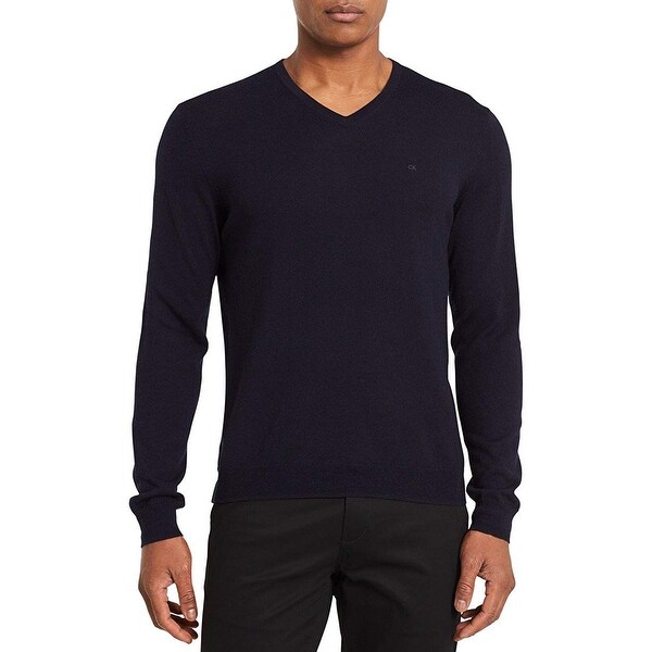 calvin klein men's merino wool turtleneck sweater