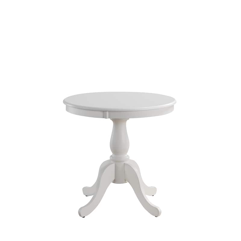 Copper Grove Parnasuss Round Pedestal Dining Table - White 30 in.