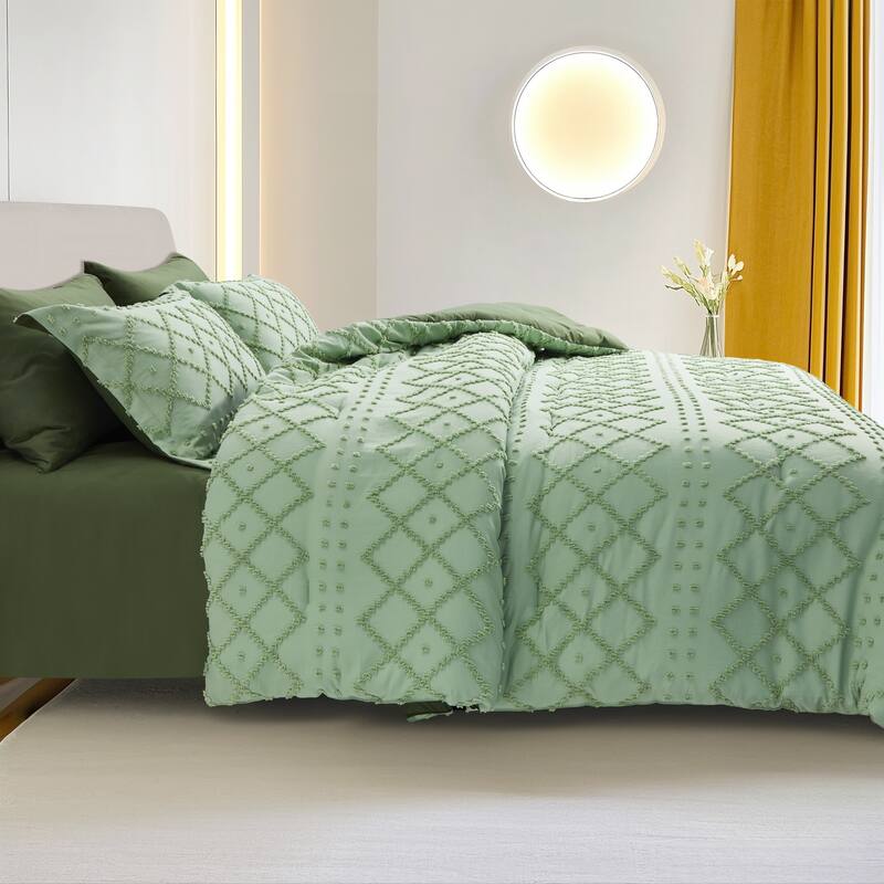 Set of 5/7 Pieces Brushed Comforter Set, Bed-in-a-Bag