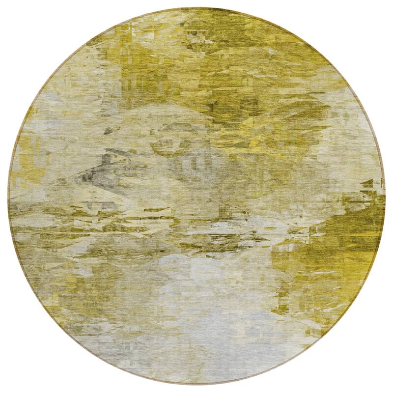 Machine Washable Indoor/ Outdoor Chantille Abstract Ombre Rug