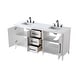 preview thumbnail 6 of 9, Elegant Lighting VF29372D Millie 72" Free Standing Double Basin Vanity