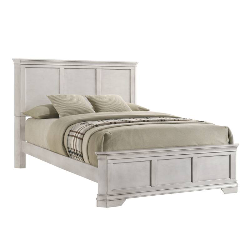 Roundhill Furniture Maderne Traditional Wood Panel Bed