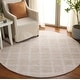 preview thumbnail 33 of 47, SAFAVIEH Hand-Tufted Pine Zymryd Modern & Contemporary Wool Rug 3' Round - Beige/Ivory