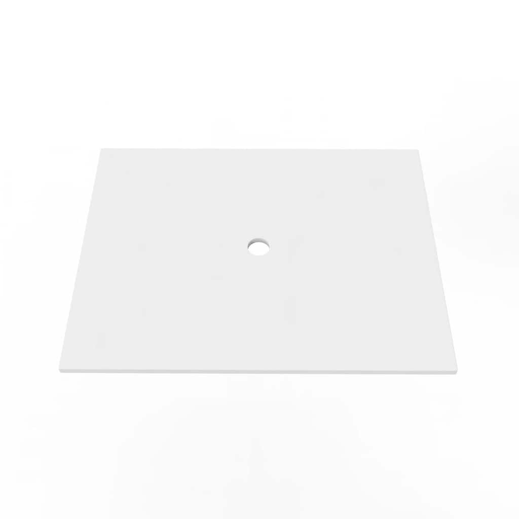 Thin Solid Surface Bathroom Vanity Countertop for Vessel Sinks