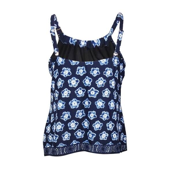 Shop Michael Michael Kors Women S Kanoko Printed Tankini Top 24w