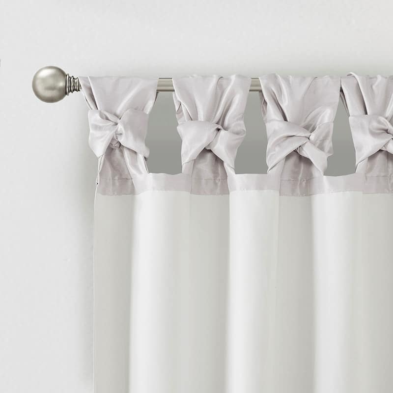 Twist Tab Lined Window Curtain Panel 50x120"