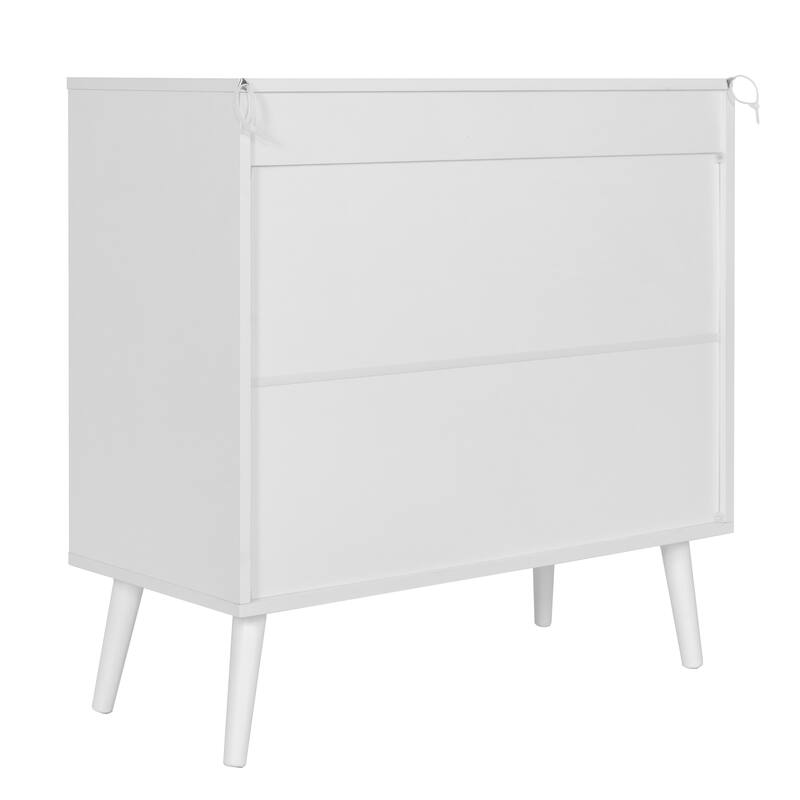 Nuu Garden Accent Storage Cabinet, Sideboard Buffet Cabinet with Rattan Doors