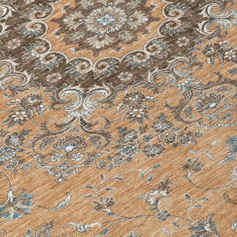 Machine Washable Indoor/ Outdoor Traditional Niko Chantille Rug