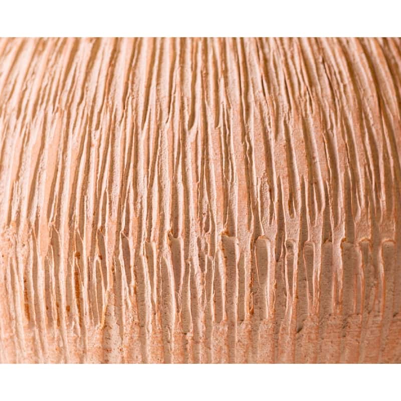 Large Whitewashed Planter - 22" - Brown
