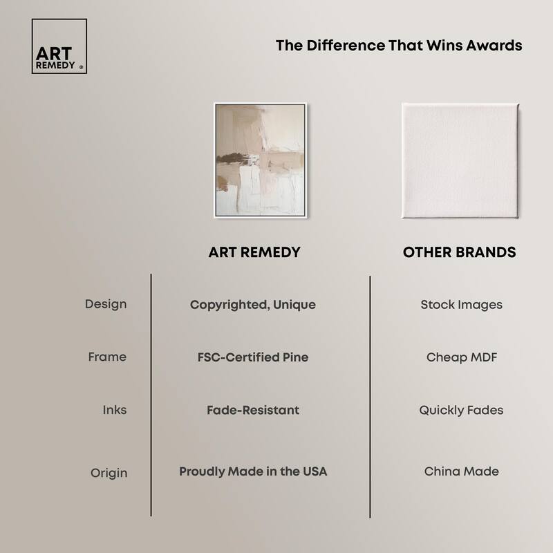 Subtle Earth Tones I Canvas by Art Remedy