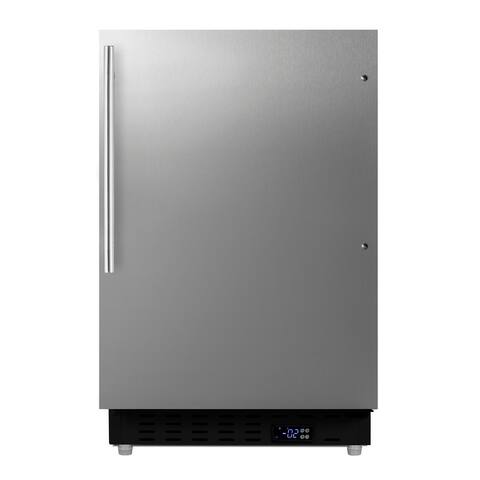 Summit 20 Inch Wide 2.68 Cu. Ft. Freezer with Temperature Alarm - Stainless Steel