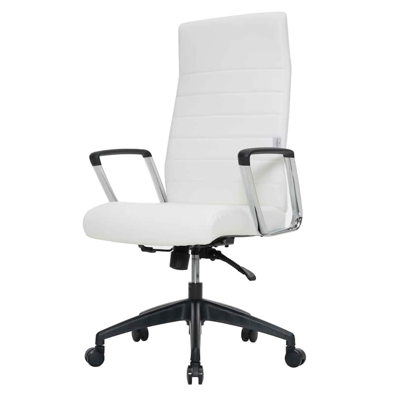Hilton Modern High Back Ergonomic Leather Office Chair with Adjustable Height, Swivel, and Tilt for Conference or Executive Desk
