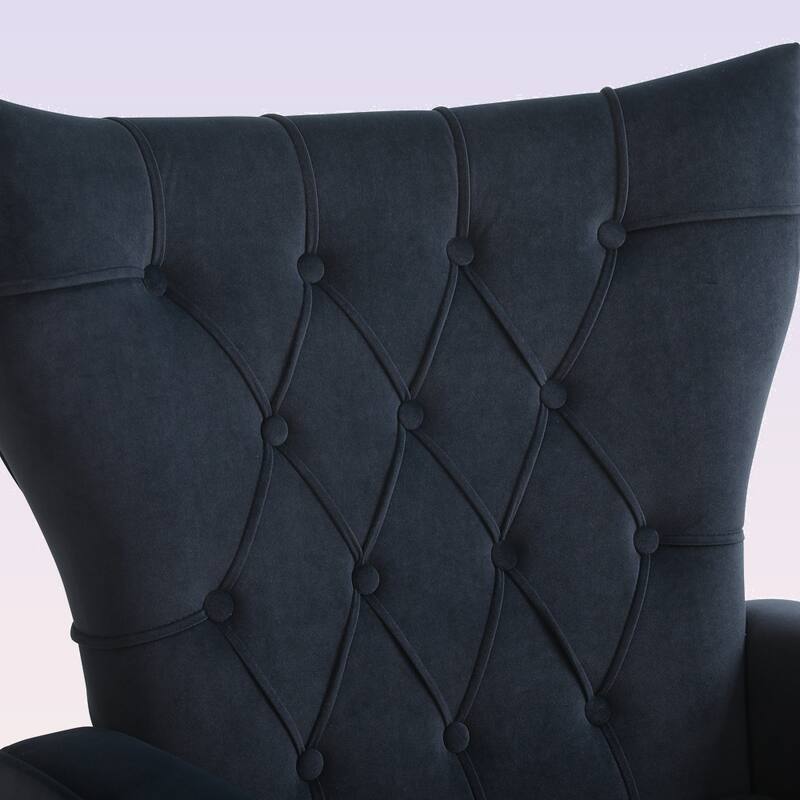 Modern Accent Chair with Ottoman for Living Room