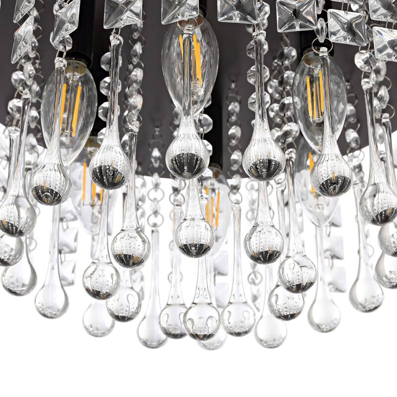 Modern Flush Mount Ceiling Light D15"H9"