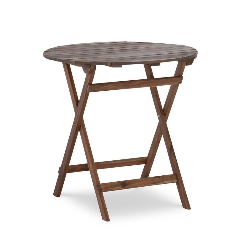 Linon Catalan Three-Piece Cafe Teak Set