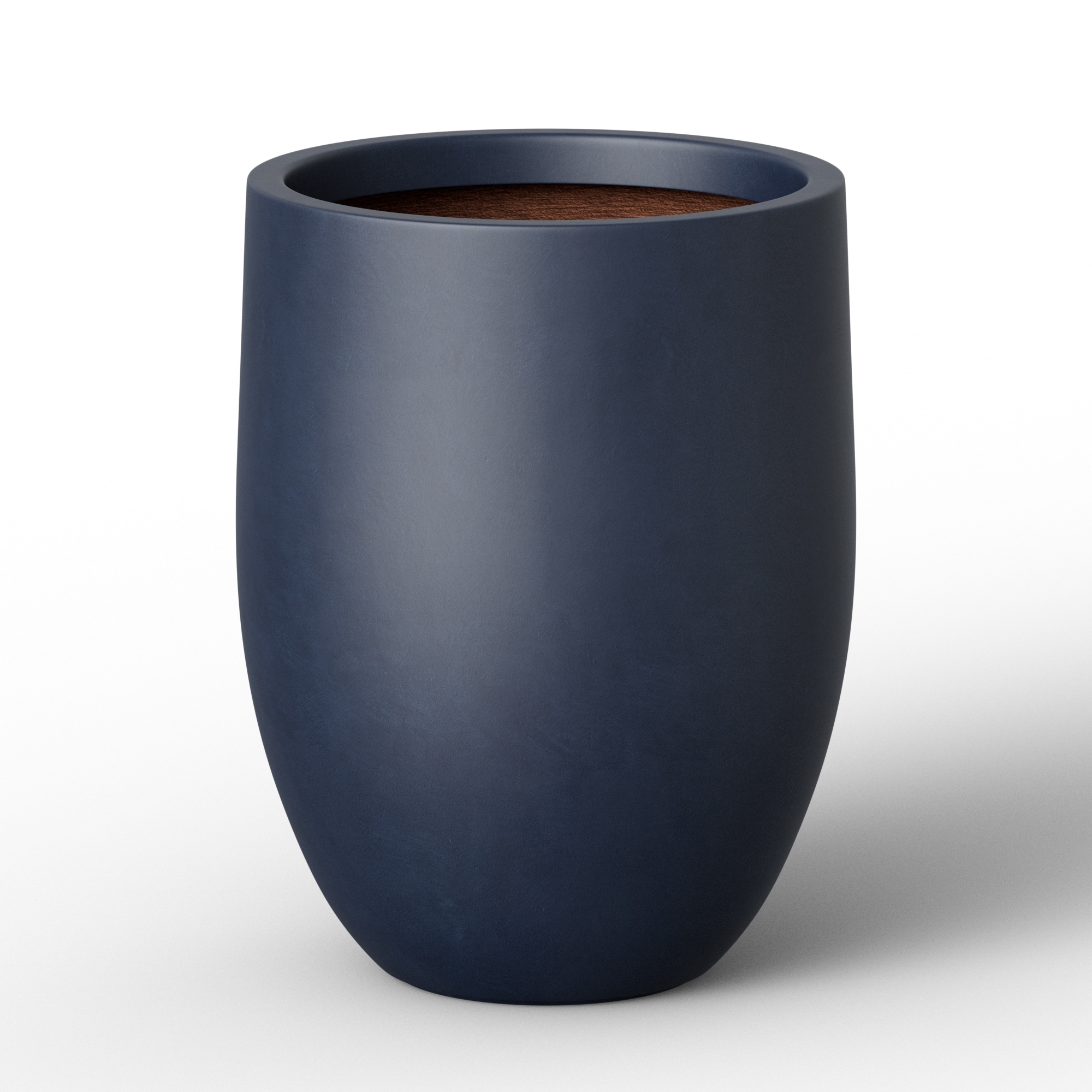 Concrete Tall Round Planter with Drainage Hole for Indoor & Outdoor