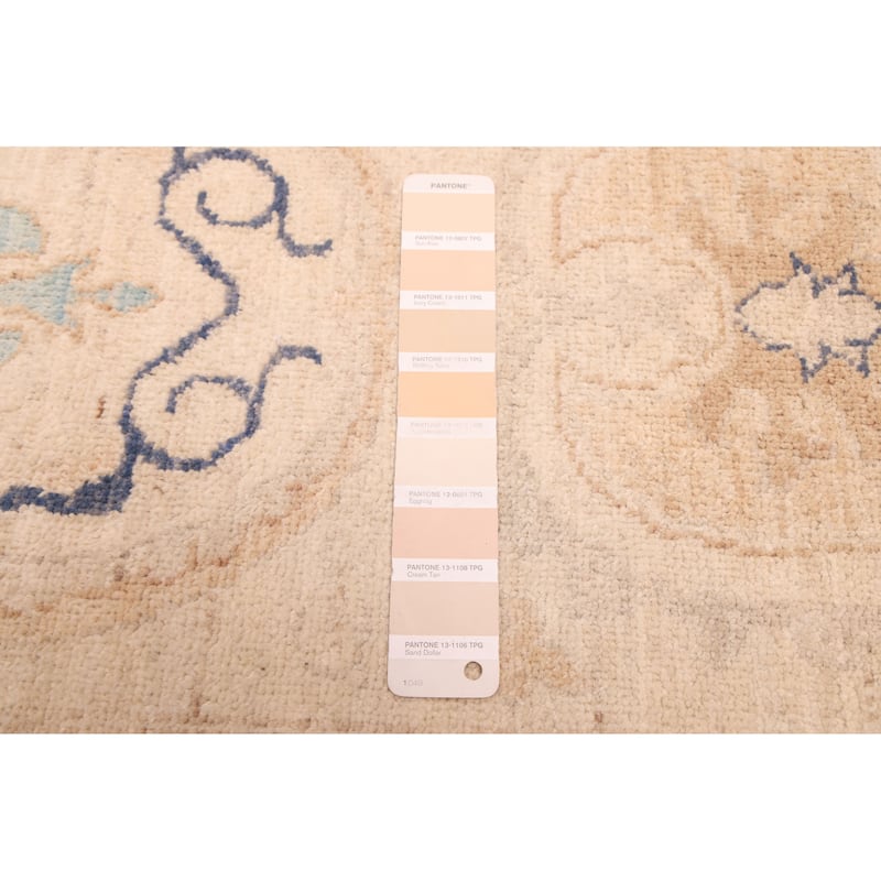 ECARPETGALLERY Hand-knotted Signature Collection Ivory Wool Rug - 9'11 x 14'1