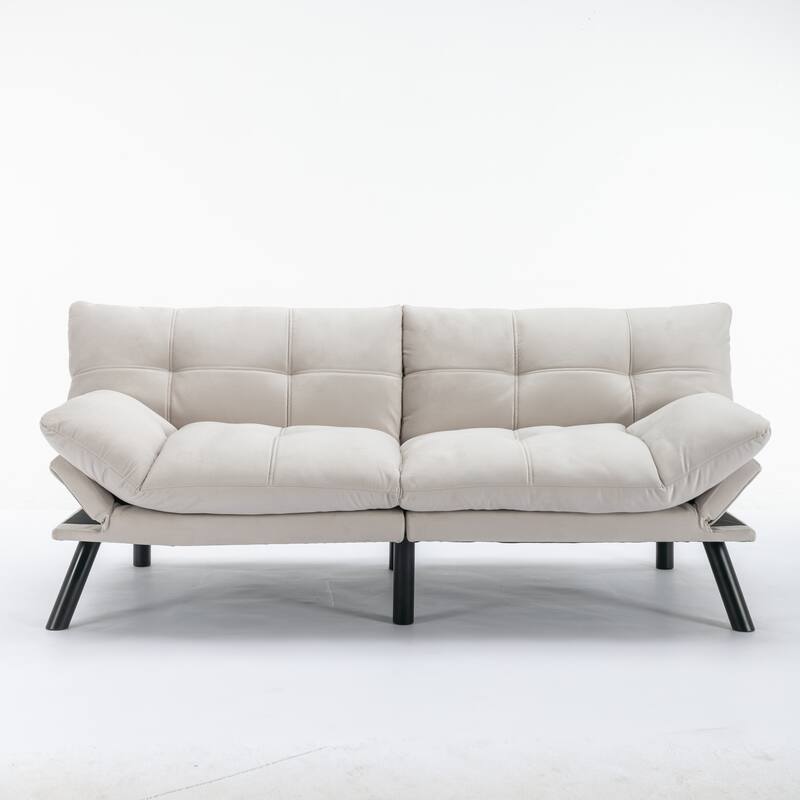 Modern Convertible Sofa Bed - Cream
