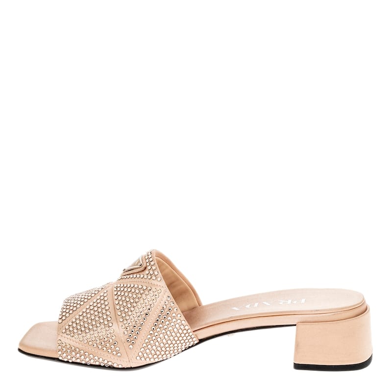 Prada Crystal Embellished Slides