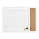 preview thumbnail 13 of 34, Martha Stewart Dry Erase Magnetic Monthly Calendar/Cork Board - Woodgrain Frame