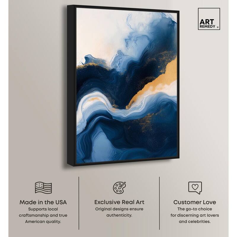 Blue Deep III Canvas by Art Remedy