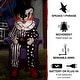 preview thumbnail 5 of 9, Haunted Hill Farm Hartley the Sitting Scare Clown by Tekky, Premium Talking Halloween Animatronic, Plug-In or Battery