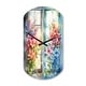 preview thumbnail 2 of 4, Designart - Window Of Floral Blooms I - Window Large Wall Clocks - Traditional Wall Clock in Cylinder Shape