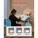 preview thumbnail 18 of 23, Kids Chair and Desk Set Table with Adjustable Height and Steel Frame Suitable for Any Room - 27.56 x 20.08 x (20.87 - 27.95) in