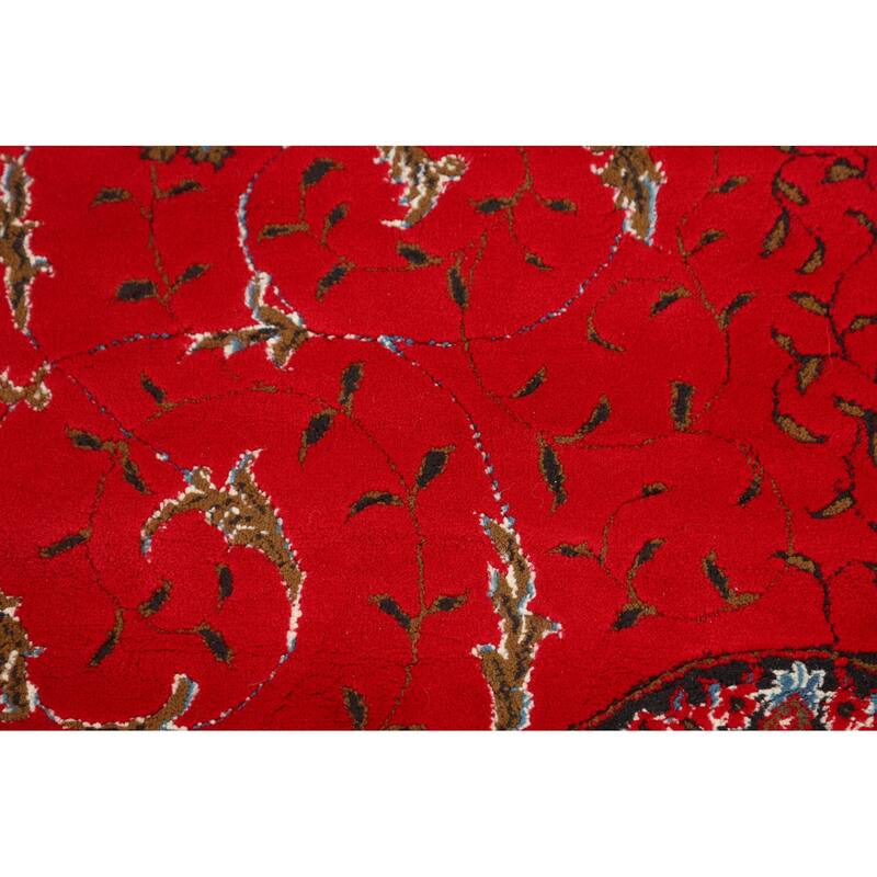 Red Kashan Turkish Area Rug Machine Made Carpet - 9'6" x 12'9"