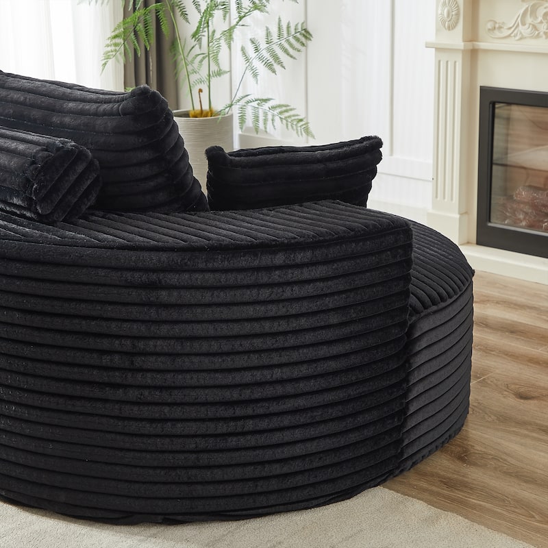 GDFStudio - Emberwood Corduroy Single Sofa Cloud Recliner