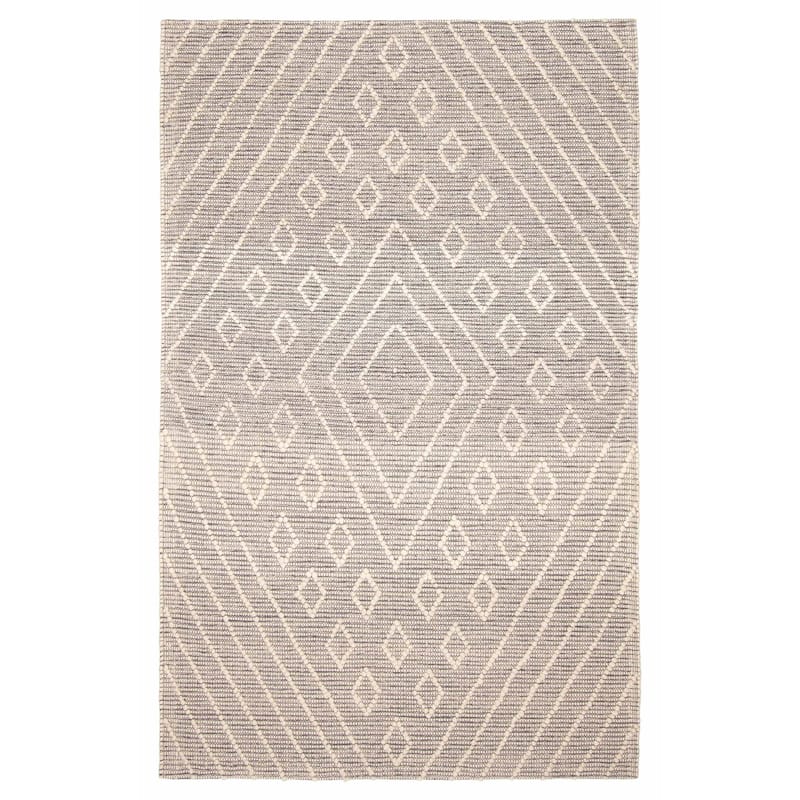 ECARPETGALLERY Braid weave Sienna Grey Wool Rug - 5'1 x 7'11 - Dark Grey - 5'1 x 7'11