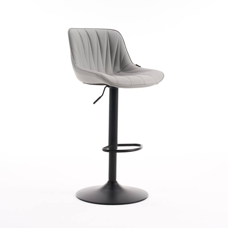 Swivel Upholstered Bar Stools Set of 2, Height Counter Stools