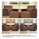 preview thumbnail 74 of 154, Set of 2 Modern Swivel Accent Armchairs Upholstered Arm Chairs