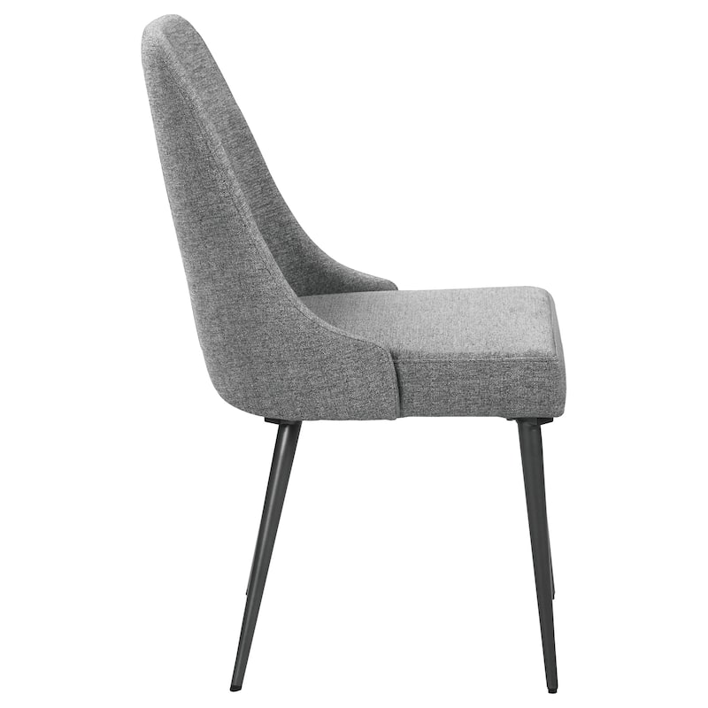 Alana Sand Velvet Upholstered Dining Side Chair (Set of 2)