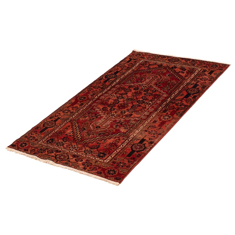ECARPETGALLERY Hand-knotted Anadol Red Wool Rug - 3'10 x 6'5