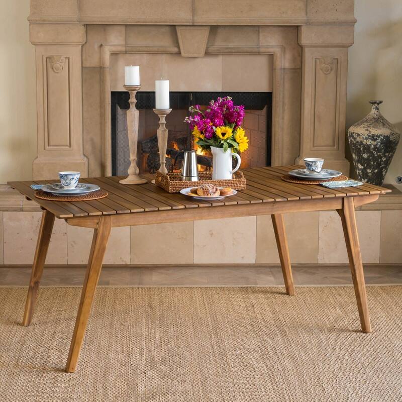 Outdoor 69" Solid Wood Dining Table