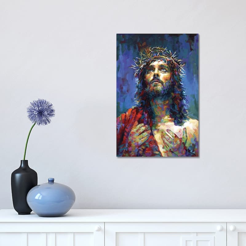 iCanvas "Jesus Christ" by Leon Devenice Canvas Print - 18x12x1.5