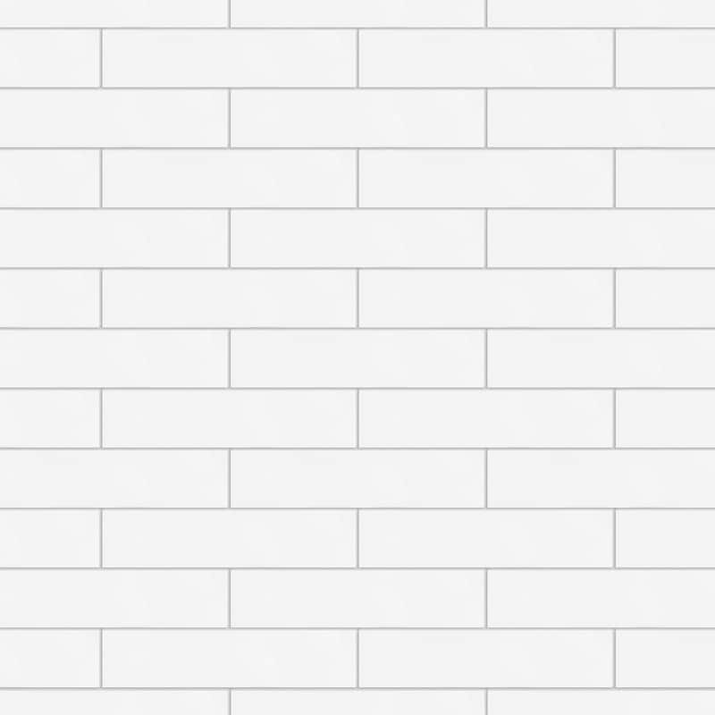 Merola Tile Metro Soho Subway Matte White 1-3/4" x 7-3/4" Ceramic Floor and Wall Tile