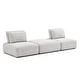 preview thumbnail 59 of 115, Furniture of America Lyndon 3-Piece Modular FSC & OEKO TEX Loveseat Sofa with Ottoman Square Ottoman - Light Grey Boucle