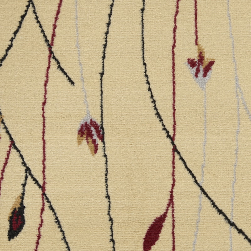 Lusi Power Loomed Floral Traditional Durable Area Rug By HomeRoots