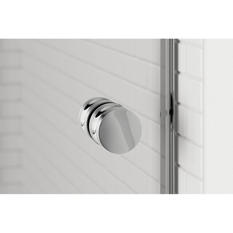 Basco Cantour 76" High x 36" Wide Pivot Frameless Shower Door with