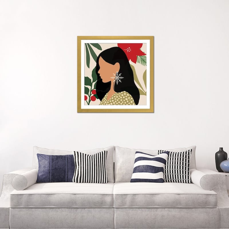 iCanvas "Christmas Earring II" by Victoria Barnes